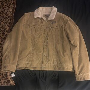 Patagonia Men’s fleece Pile-lined trucker jacket in seabird Grey. Worn twice